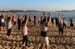 Beach Yoga - corporate retreat