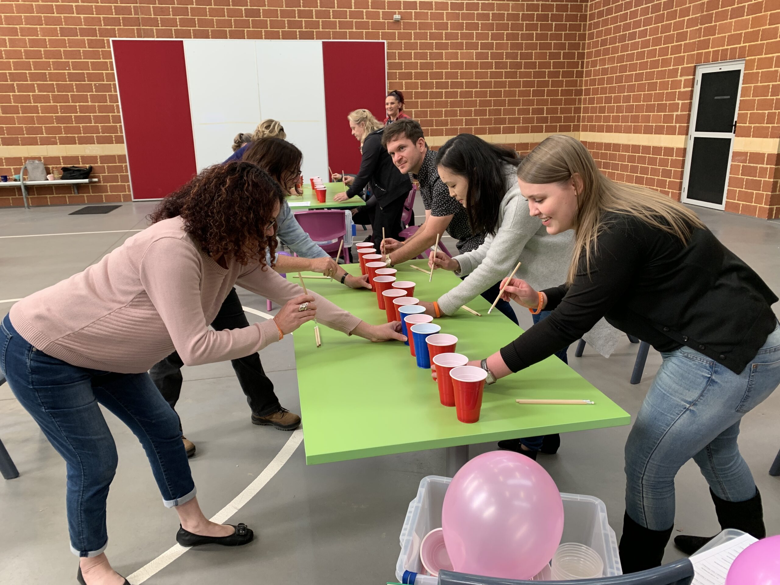 Speed Eracer Minute to win games while team building in Brisbane.