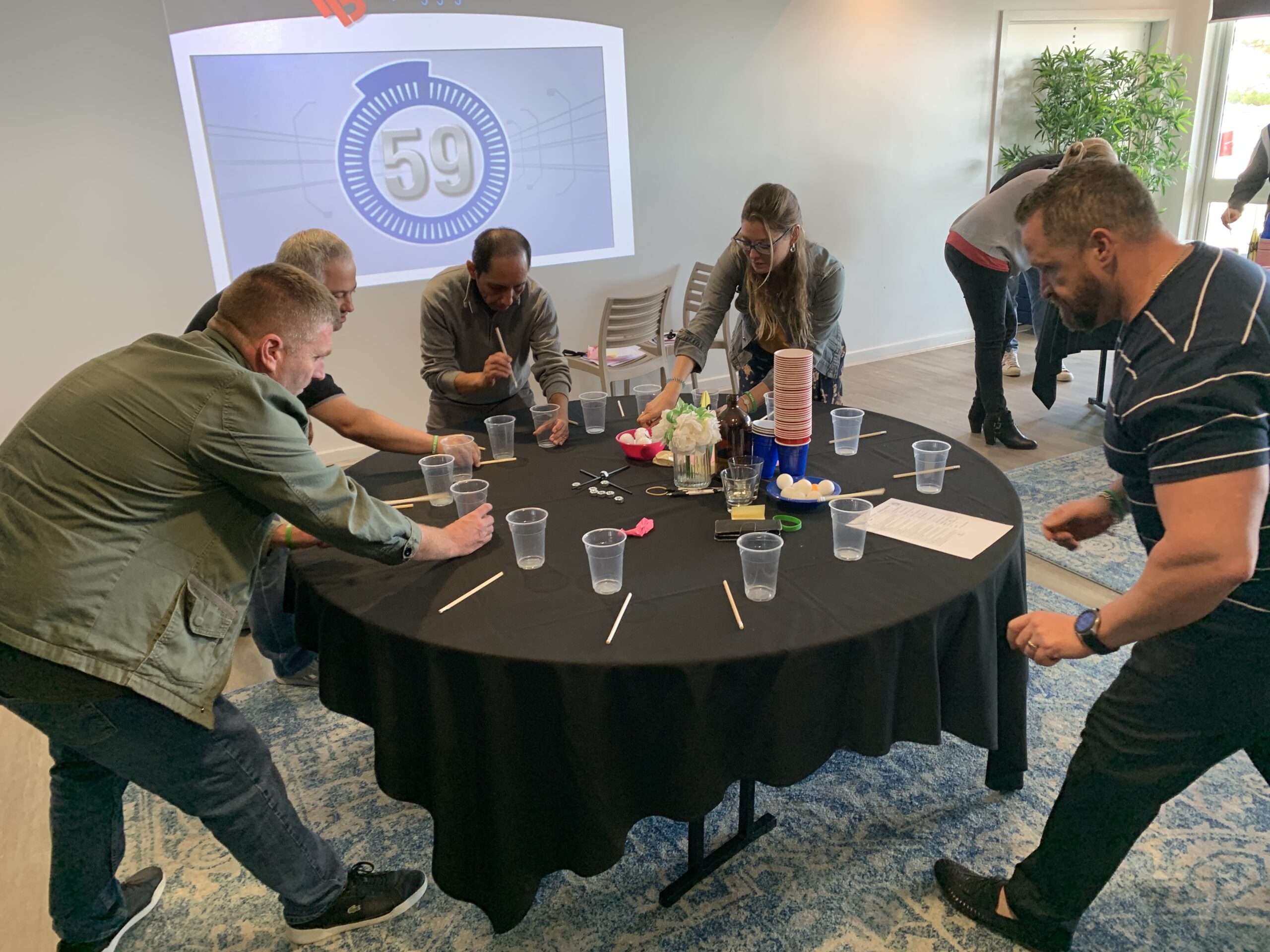 Speed Eracer Minute to win games while team building in Brisbane.