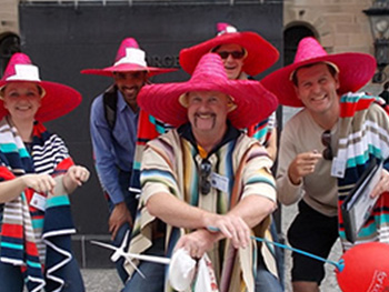 Silly hats team event