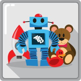 Toys for kids event icon