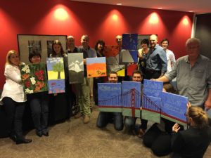 Team building painting