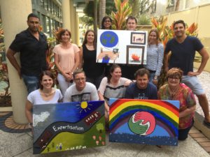 Team building painting