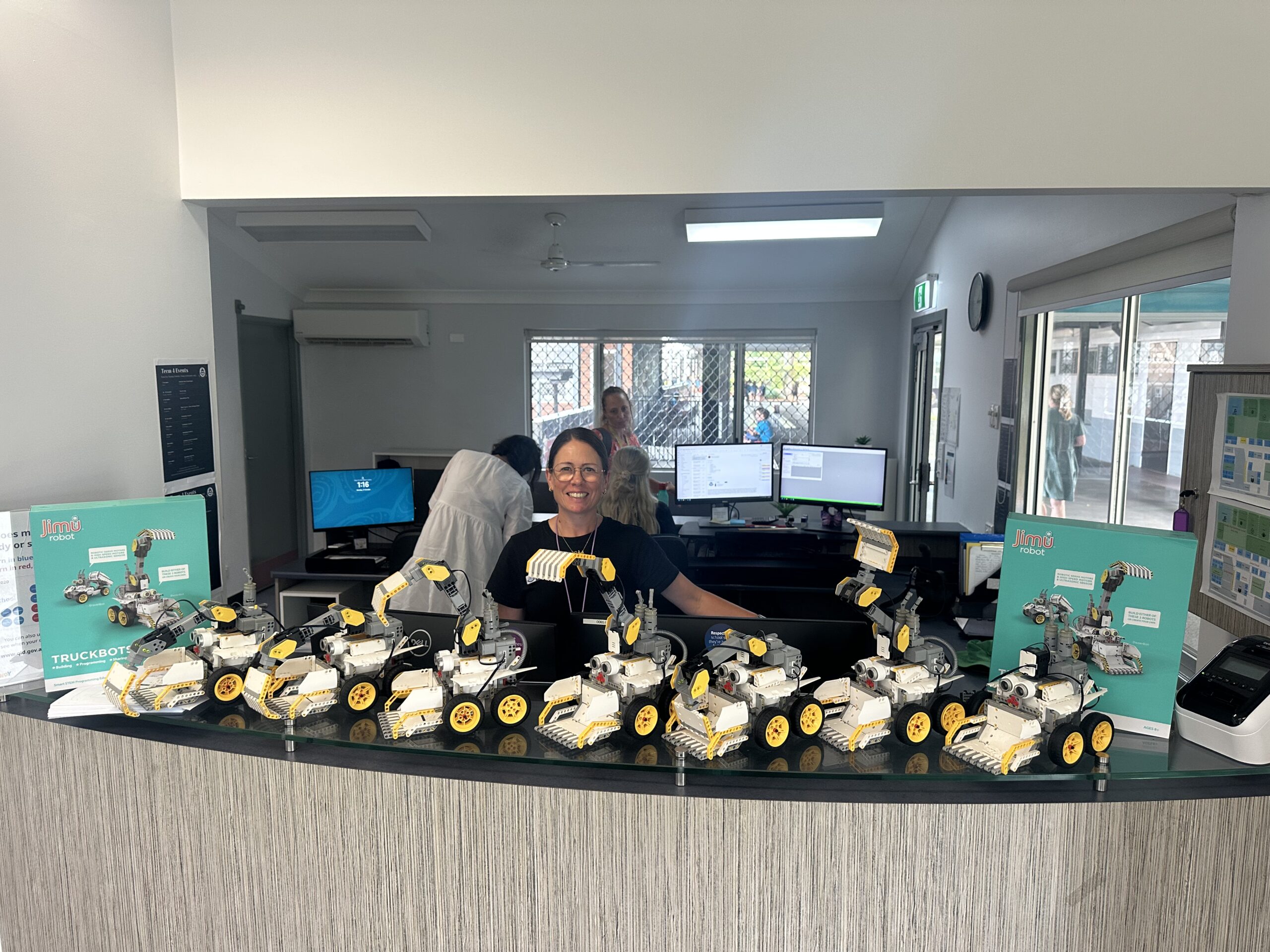 STEM Robot donation to Biggera Waters State School from a Team Building Event in Brisbane